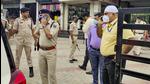 Police investigate the robbery at HDFC Bank in Jadhua Nagar area of Vaishali district, Hajipur, Bihar on Thursday, June 10. (PTI) Police investigate the robbery at HDFC Bank in Jadhua Nagar area of Vaishali district, Hajipur, Bihar on Thursday, June 10. (PTI)
