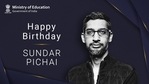 Ramesh Pokhriyal took to Twitter to share a message on Sundar Pichai’s birthday.(Twitter/@DrRPNishank) Ramesh Pokhriyal took to Twitter to share a message on Sundar Pichai’s birthday.(Twitter/@DrRPNishank)