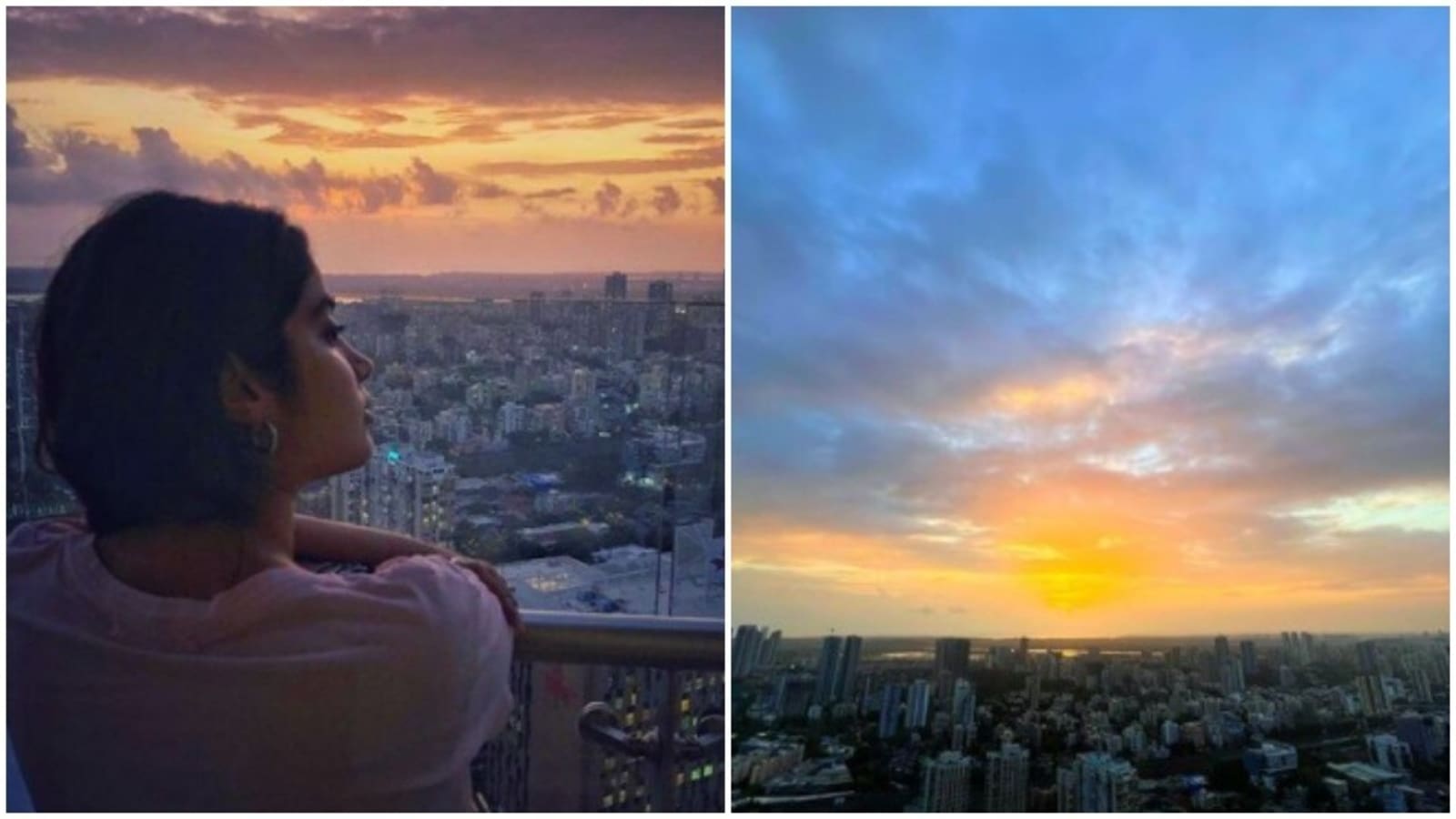 Janhvi Kapoor's Mumbai home has a stunning view of the sunset, see new pictures here