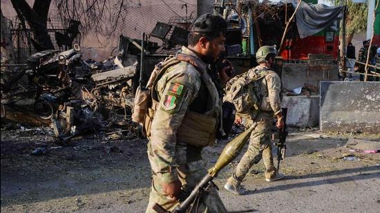 India on Thursday said the country is in contact with authorities in Afghanistan in an attempt to work for the development and reconstruction of the war-torn country. (Image used for representation). (AFP PHOTO.) India on Thursday said the country is in contact with authorities in Afghanistan in an attempt to work for the development and reconstruction of the war-torn country. (Image used for representation). (AFP PHOTO.)