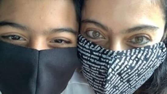 Kajol and her son Yug pose for a new Instagram picture. 