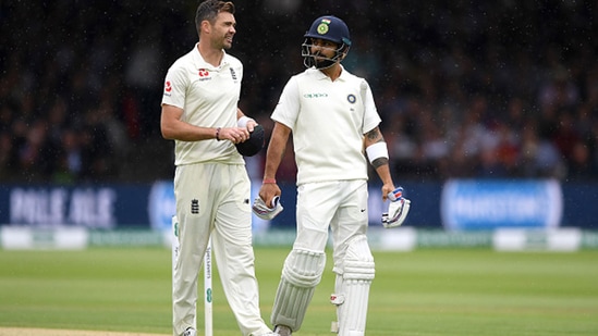 Virat Kohli and James Anderson in 2018. (Getty Images)