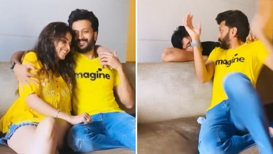 Riteish Deshmukh shared a funny video featuring his wife Genelia D’Souza.