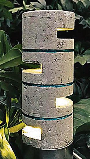 A lamp made using waste materials A lamp made using waste materials