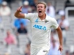 New Zealand's Kyle Jamieson celebrates(AP) New Zealand's Kyle Jamieson celebrates(AP)