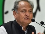 Rajasthan chief minister Ashok Gehlot announces financial assistance of <span class='webrupee'>₹</span>5000/- to artists in the state, in view of the prevailing COVID-19 situation.(PTI photo) Rajasthan chief minister Ashok Gehlot announces financial assistance of <span class='webrupee'>₹</span>5000/- to artists in the state, in view of the prevailing COVID-19 situation.(PTI photo)