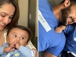Anita Hassanandani and Rohit Reddy welcomed their son Aaravv in February 2021. Anita Hassanandani and Rohit Reddy welcomed their son Aaravv in February 2021.