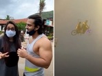 Dipika Kakar and Shoaib Ibrahim once got stuck mid-air while sky cycling. Dipika Kakar and Shoaib Ibrahim once got stuck mid-air while sky cycling.