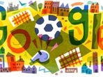 Google's EUFA Euro 2020 Doodle has got everyone talking. (Google) Google's EUFA Euro 2020 Doodle has got everyone talking. (Google)
