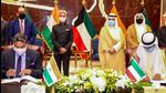 External Affairs Minister Dr. S Jaishankar along with Kuwaiti Foreign Minister Ahmed Nasser al-Mohammed al-Sabah at the signing of the agreement between Indian and Kuwait. (PTI PHOTO.) External Affairs Minister Dr. S Jaishankar along with Kuwaiti Foreign Minister Ahmed Nasser al-Mohammed al-Sabah at the signing of the agreement between Indian and Kuwait. (PTI PHOTO.)