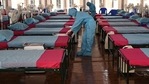 Health workers arranges a newly inaugurated Covid-19 coronavirus centre in Chennai. (AFP) Health workers arranges a newly inaugurated Covid-19 coronavirus centre in Chennai. (AFP)