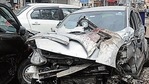 Two of the five cars that were damaged in the accident on Friday morning.(Sourced) Two of the five cars that were damaged in the accident on Friday morning.(Sourced)