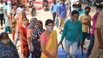 Varanasi: People wait to receive a dose of the Covid-19 vaccine at a vaccination centre in Varanasi, on Friday, June 11, 2021. (PTI) Varanasi: People wait to receive a dose of the Covid-19 vaccine at a vaccination centre in Varanasi, on Friday, June 11, 2021. (PTI)