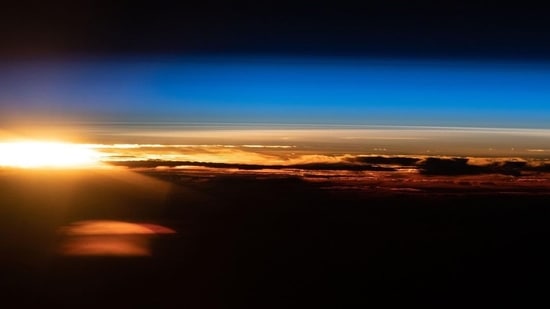 An orbital sunrise is pictured above the Indian Ocean off the coast of Western Australia from the International Space Station.(Instagram/@iss)