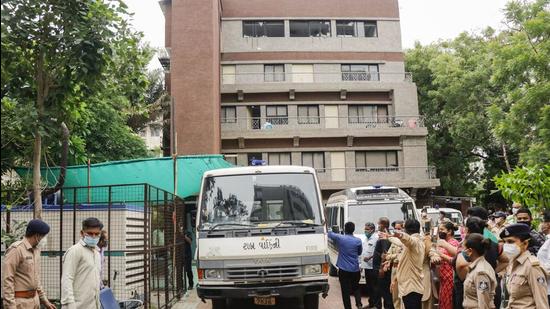 The Ahmedabad municipal corporation cracked down on hospitals operating without the requisite clearances and certificates after a fire in Shrey hospital in August last year that led to eight deaths (PTI)