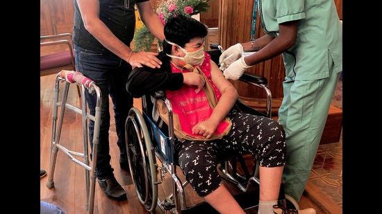 Many differently abled individuals opine that door to door vaccination drive would be an ideal solution for them. (Photo: ANI (Photo for representational purposes only)) Many differently abled individuals opine that door to door vaccination drive would be an ideal solution for them. (Photo: ANI (Photo for representational purposes only))