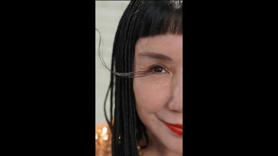 You Jianxia, the woman with the world’s longest eyelash as shown in Guinness World Records' Instagram reel(Instagram/@guinnessworldrecords)