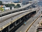 A deserted view of Hosur Road during the Janata curfew amid the rise in coronavirus cases in Bengaluru.