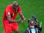 Belgium's Romelu Lukaku celebrates after scoring his sides first goal.(AP) Belgium's Romelu Lukaku celebrates after scoring his sides first goal.(AP)