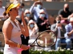 Russia's Anastasia Pavlyuchenkova throws a kiss to the audience after defeating Slovenia's Tamara Zidansek in their semifinal match of the French Open.(AP) Russia's Anastasia Pavlyuchenkova throws a kiss to the audience after defeating Slovenia's Tamara Zidansek in their semifinal match of the French Open.(AP)
