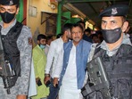 Mukul Roy’s security detail has garnered just as much attention as his political career. (PTI Photo) (PTI) Mukul Roy’s security detail has garnered just as much attention as his political career. (PTI Photo) (PTI)