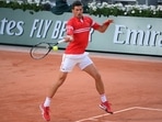 Novak Djokovic in action.(French Open/Twitter) Novak Djokovic in action.(French Open/Twitter)