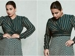 Vidya Balan in teal green anarkali aces the ethnic look for Sherni promotions(Instagram/@who_wore_what_when) Vidya Balan in teal green anarkali aces the ethnic look for Sherni promotions(Instagram/@who_wore_what_when)