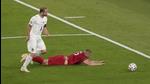 Turkey's Burak Yilmaz (on the ground) as Italy's Giorgio Chiellini goes for the ball during their Euro 2020 match. (Reuters) Turkey's Burak Yilmaz (on the ground) as Italy's Giorgio Chiellini goes for the ball during their Euro 2020 match. (Reuters)
