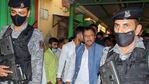 Mukul Roy’s security detail has garnered just as much attention as his political career. (PTI Photo) (PTI) Mukul Roy’s security detail has garnered just as much attention as his political career. (PTI Photo) (PTI)