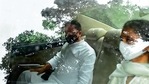 Poll strategist and political consultant Prashant Kishor along with Supriya Sule leaves NCP chief Sharad Pawar's residence after meeting him, in Mumbai on Friday(HT Photo/Anshuman Poyrekar) Poll strategist and political consultant Prashant Kishor along with Supriya Sule leaves NCP chief Sharad Pawar's residence after meeting him, in Mumbai on Friday(HT Photo/Anshuman Poyrekar)