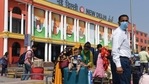 New Covid-19 infections in Delhi fell by 25 from Friday and with that, the test positivity rate also declined 0.01 percentage point to 0.30 per cent, (Arvind Yadav/HT) New Covid-19 infections in Delhi fell by 25 from Friday and with that, the test positivity rate also declined 0.01 percentage point to 0.30 per cent, (Arvind Yadav/HT)