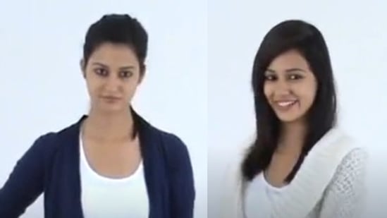 A video of Disha Patani auditioning for a cold cream advertisement. 