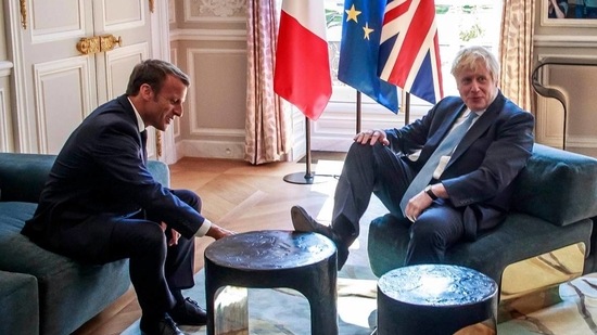 France's president Emmanuel Macron with UK prime minister Boris Johnson. (File Photo) France's president Emmanuel Macron with UK prime minister Boris Johnson. (File Photo)