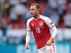 Denmark's Christian Eriksen during the match