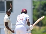 Kagiso Rabada (L) of South Africa appeals for lbw against Kemar Roach (R) of West Indies(AFP) Kagiso Rabada (L) of South Africa appeals for lbw against Kemar Roach (R) of West Indies(AFP)