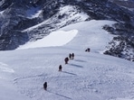 ITBP's images of jawans scaling the Himalayas have gone viral.(Twitter/@ITBP_official) ITBP's images of jawans scaling the Himalayas have gone viral.(Twitter/@ITBP_official)