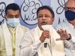 BJP leader Mukul Roy after joining TMC in Kolkata.(PTI) BJP leader Mukul Roy after joining TMC in Kolkata.(PTI)