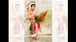 The writer of the story seen in his getup as a Odissi dancer The writer of the story seen in his getup as a Odissi dancer