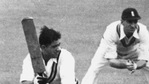 Vinoo Mankad batting for India against England in a Test match at Manchester in 1952.(Getty Images) Vinoo Mankad batting for India against England in a Test match at Manchester in 1952.(Getty Images)