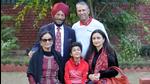 Milkha Singh (back row left) and wife Nirmal (front row left) with their family. (HT File) Milkha Singh (back row left) and wife Nirmal (front row left) with their family. (HT File)