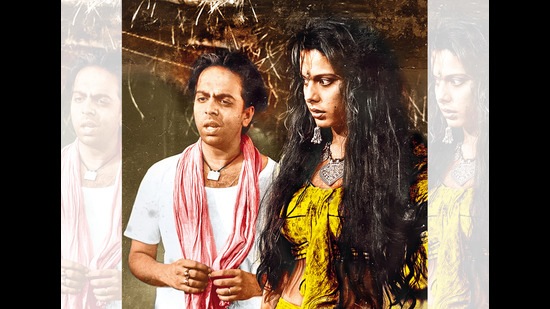 With Pooja Bedi in Jagmohan Mundhra’s film Vishkanya With Pooja Bedi in Jagmohan Mundhra’s film Vishkanya