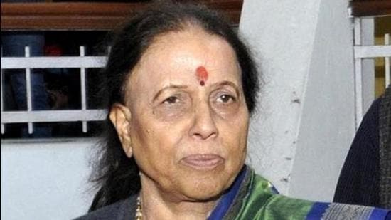 Indira Hridayesh died while on a visit to Delhi to attend party meeting and meet leaders. HT Photo (File)