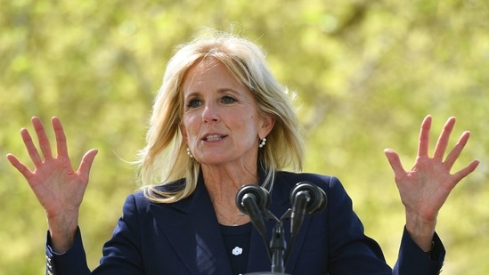 Jill Biden on using surfing as therapy: 'Water is so calming'(AFP)