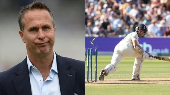 Michael Vaughan (L) and England's James Bracey (R) (HT Collage)