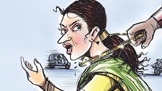The accused was involved in 23 cases of snatching of chains in Thane district, 35 cases in Mumbai and over 50 such crimes in other states, police said. (HT photo) The accused was involved in 23 cases of snatching of chains in Thane district, 35 cases in Mumbai and over 50 such crimes in other states, police said. (HT photo)