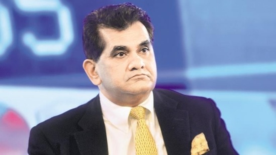 Amitabh Kant said that the program has been able to make difference to lives of citizens of India, in education, health, nutrition, financial inclusion, skill development(Ramesh Pathania/Mint Archive)