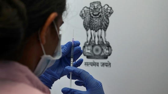 A health worker prepares to administer the Sputnik V coronavirus vaccine at Dr Reddy's Laboratories in Hyderabad,(AP)
