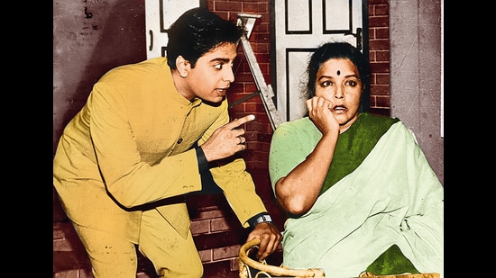With Shubha Khote in the play No Sex Please! We’re Indian With Shubha Khote in the play No Sex Please! We’re Indian
