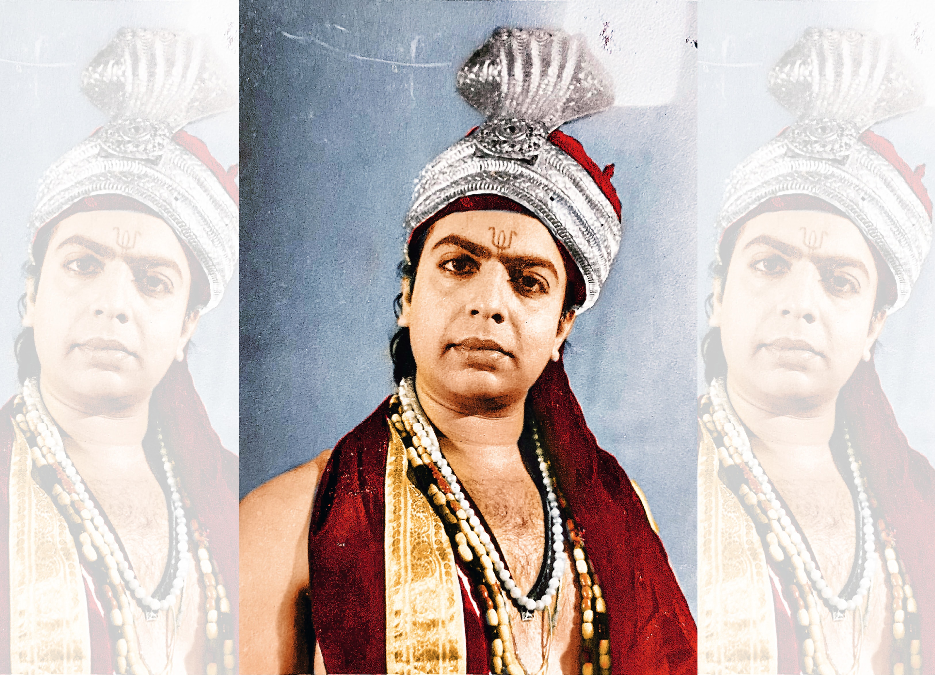 Ananth in a mythological avatar for a play Ananth in a mythological avatar for a play