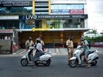 "Depending on the Covid-19 situation, restrictions will be imposed region-wise. It will be implemented by local bodies," Kerala chief minister Pinarayi Vijayan said. In picture - Policemen on duty during lockdown in Kochi, Kerala. "Depending on the Covid-19 situation, restrictions will be imposed region-wise. It will be implemented by local bodies," Kerala chief minister Pinarayi Vijayan said. In picture - Policemen on duty during lockdown in Kochi, Kerala.